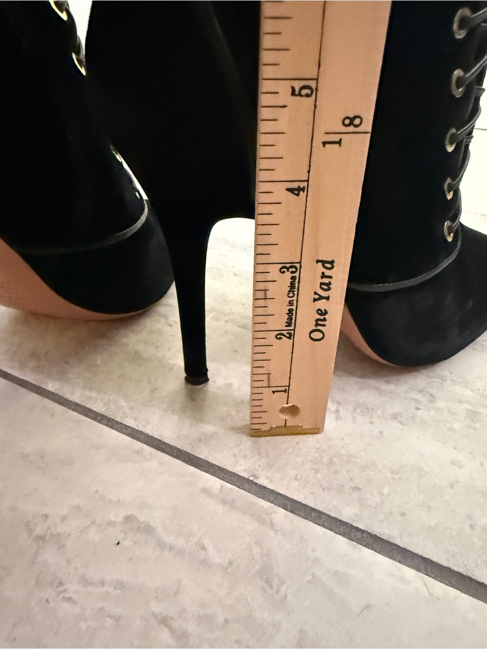 Aquazzura Black Velvet Lace-Up Ankle Boots | size 38.5 or US size 8 - Picture 15 of 16